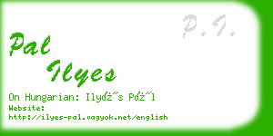 pal ilyes business card